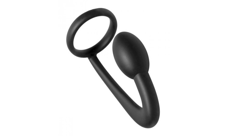 Prostatic Play Explorer Silicone Cock Ring and Prostate Plug - Image 2