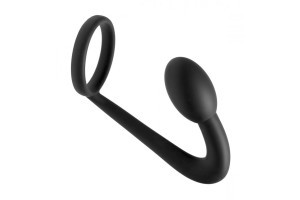 Prostatic Play Explorer Silicone Cock Ring and Prostate Plug