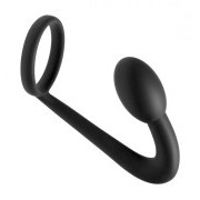 Prostatic Play Explorer Silicone Cock Ring and Prostate Plug - Image 1