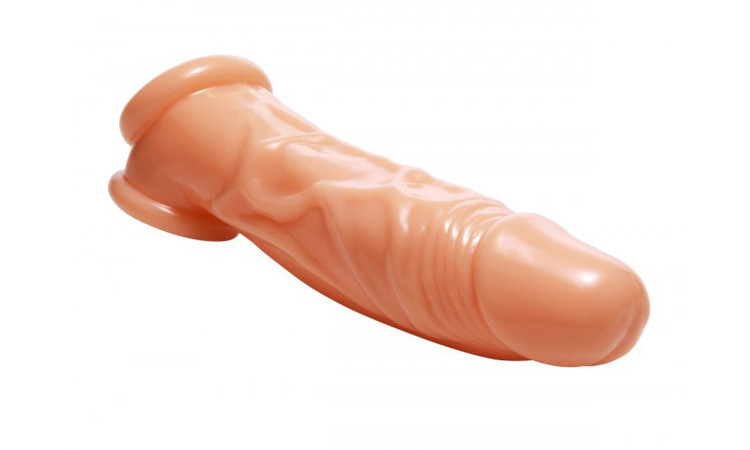 Realistic Flesh Penis Enhancer and Ball Stretcher - Image 2