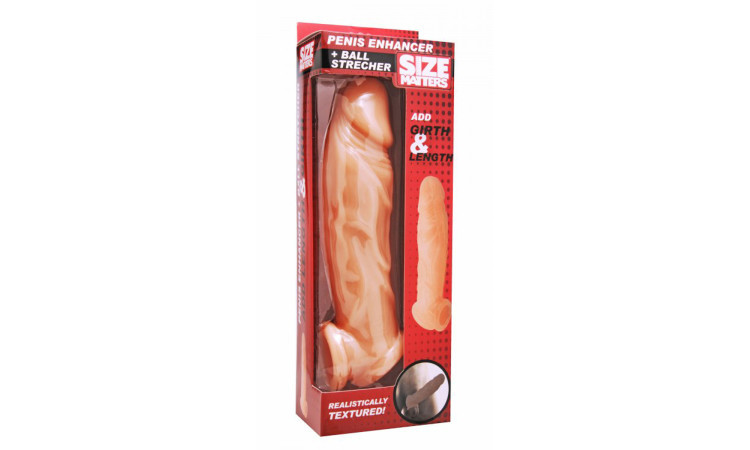 Realistic Flesh Penis Enhancer and Ball Stretcher - Image 3