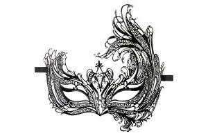 Metal Mask Black