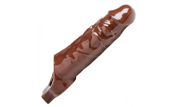Really Ample Penis Enhancer Sheath - Brown - Image 2