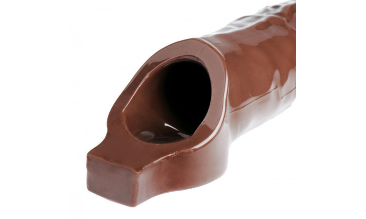 Really Ample Penis Enhancer Sheath - Brown - Image 3