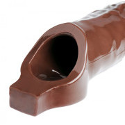Really Ample Penis Enhancer Sheath - Brown - Image 3