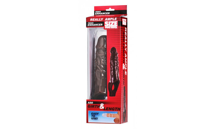 Really Ample Penis Enhancer Sheath - Brown - Image 4