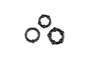 Black Performance Erection Rings - Packaged