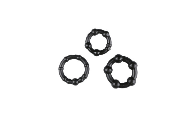 Black Performance Erection Rings - Packaged - Image 1