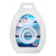 Trinity Silicone Cock Rings, Clear - Image 2