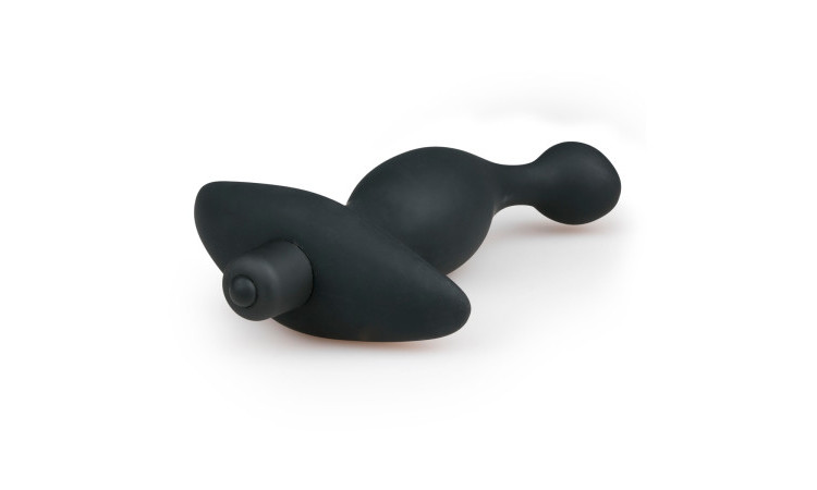 Black Silicone Prostate Vibrator - Image 4