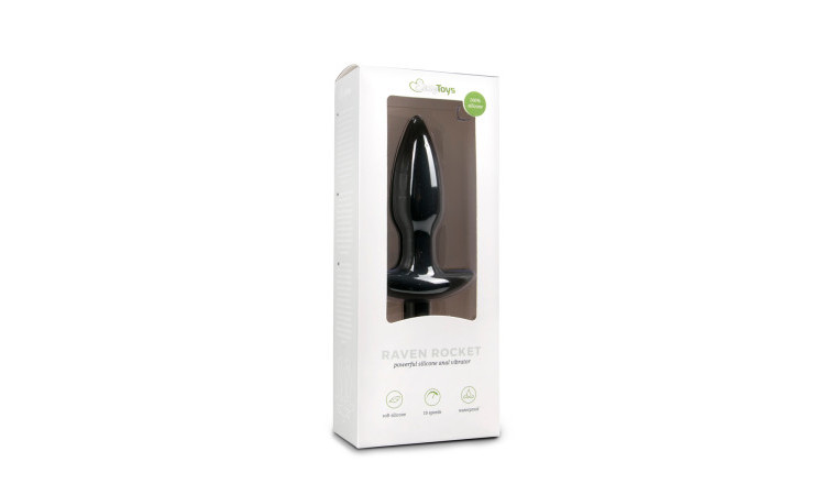 Black Silicone Perineum Tickler - Image 2