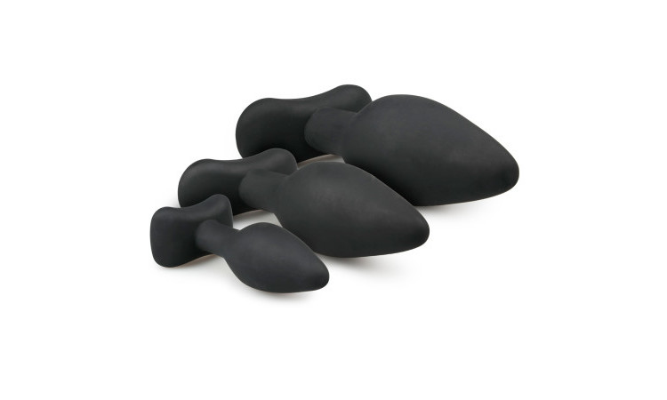 Black Silicone Buttplug Set - Image 3