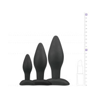 Black Silicone Buttplug Set - Image 5