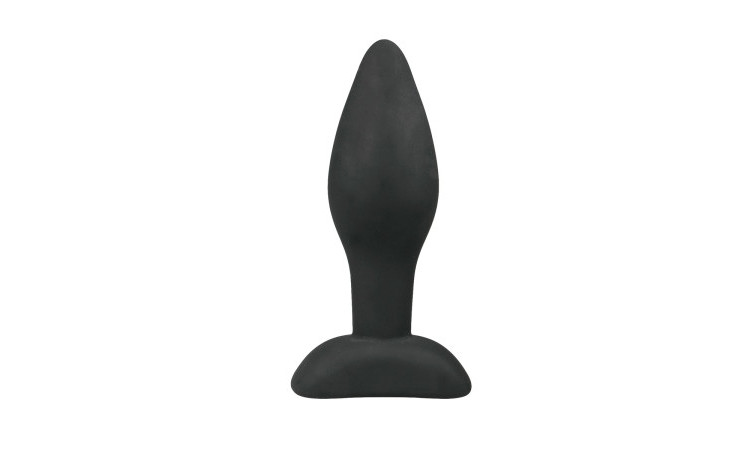 Small Black Silicone Buttplug - Image 1