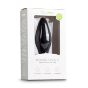 Medium Black Silicone Buttplug - Image 2