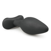 Medium Black Silicone Buttplug - Image 3