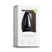 Large Black Silicone Buttplug - Image 2