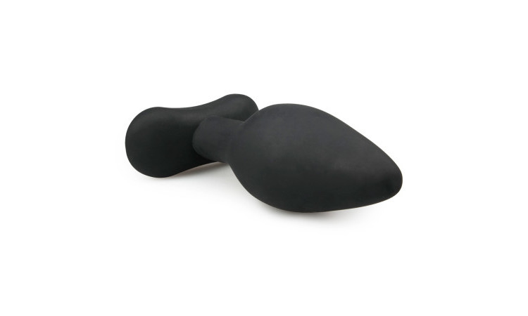 Large Black Silicone Buttplug - Image 3