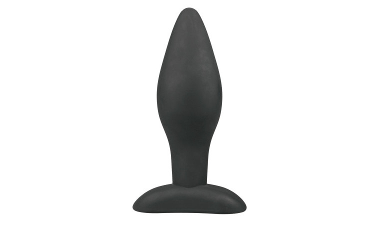 Large Black Silicone Buttplug - Image 1