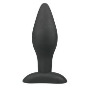 Large Black Silicone Buttplug - Image 1