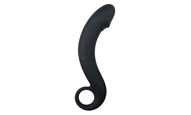 Silicone Black Prostate Dildo - Image 1