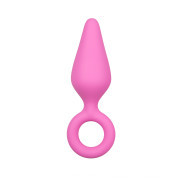Pink Buttplugs With Pull Ring - Set - Image 3