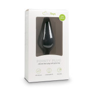 Black Buttplugs With Pull Ring - Small - Image 2