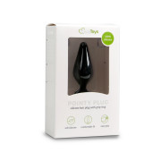 Black Buttplugs With Pull Ring - Medium - Image 2