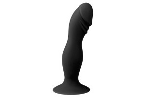 Black Silicone Suction Cup Dildo