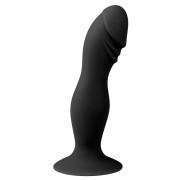 Black Silicone Suction Cup Dildo - Image 1