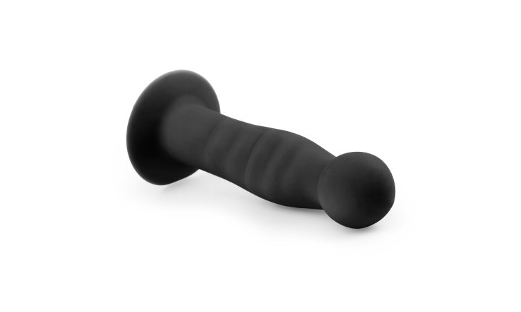 Silicone Suction Cup Dildo - Black - Image 3