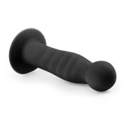 Silicone Suction Cup Dildo - Black - Image 3