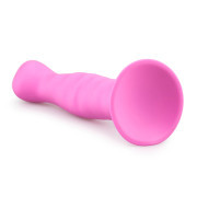 Silicone Suction Cup Dildo - Pink - Image 4