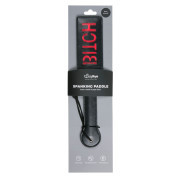 Black Leather Paddle - Bitch - Image 2