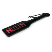 Black Leather Paddle - Bitch - Image 4