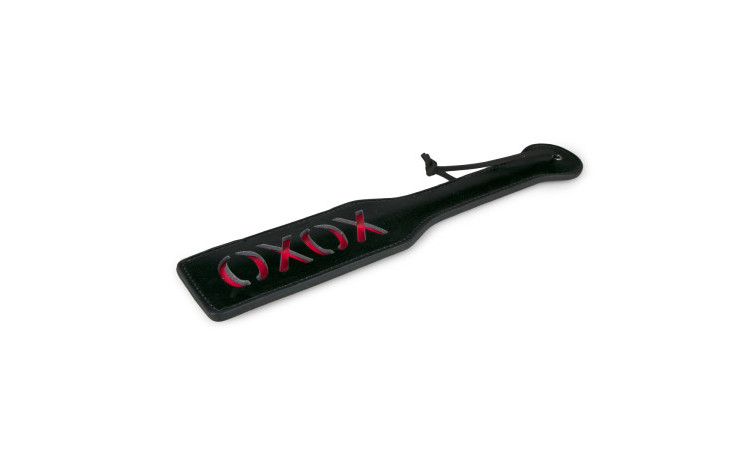 Black Leather Paddle - XOXO - Image 4