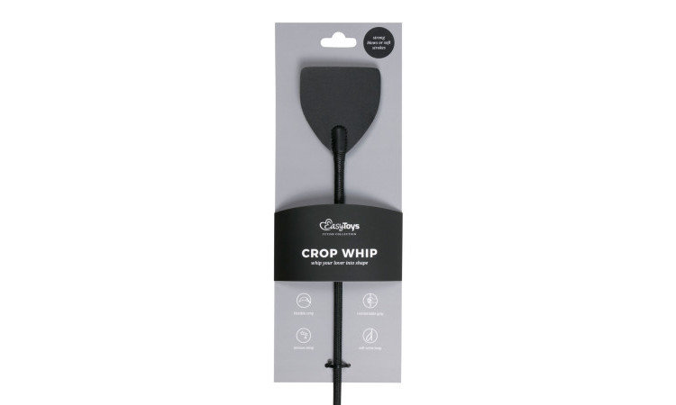 Black Leather Whip - Image 2