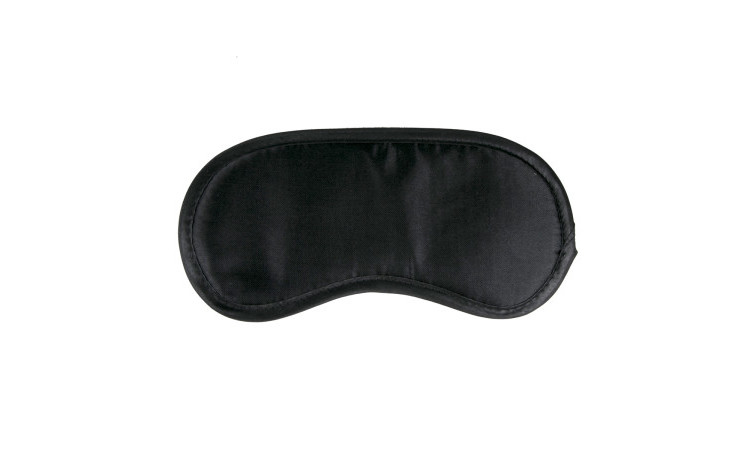 Black Satin Eye Mask - Image 1