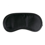 Black Satin Eye Mask - Image 1