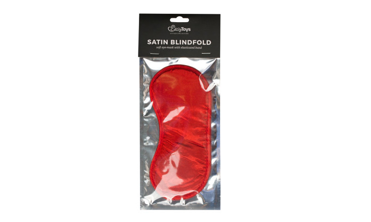 Red Satin Eye Mask - Image 2