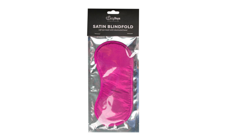 Pink Satin Eye Mask - Image 2
