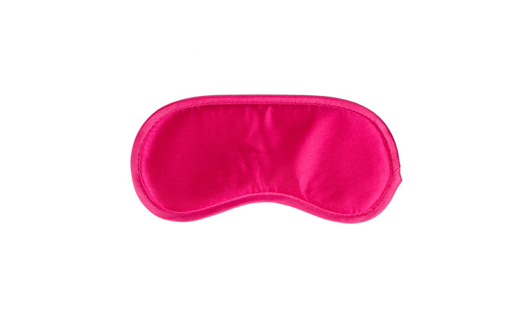 Pink Satin Eye Mask - Image 1