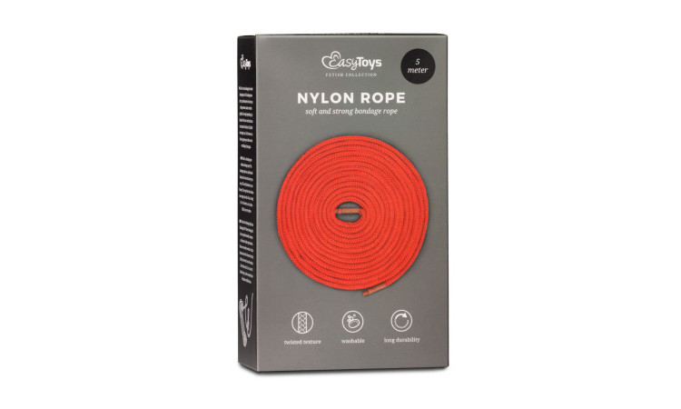 Red Bondage Rope - 5m - Image 2