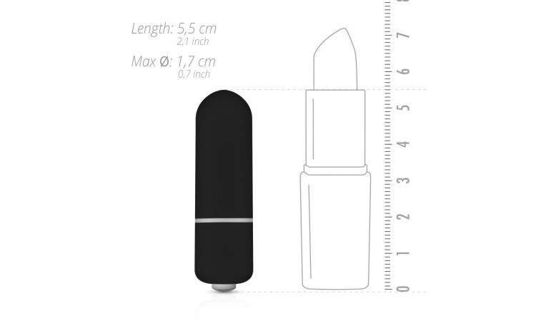 10 Speed Bullet Vibrator - Black - Image 5