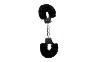 Furry Handcuffs - Black