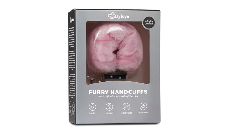 Furry Handcuffs - Pink - Image 2