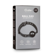 Ball Gag With PVC Ball - Black - Image 2