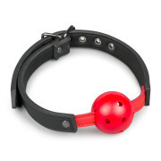 Ball Gag With PVC Ball - Red - Image 1