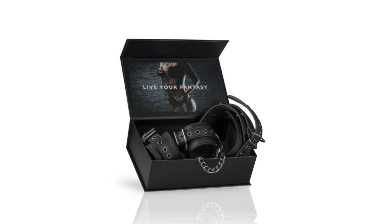 Leather Collar With Handcuffs - Image 7