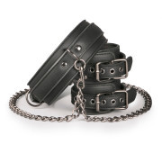 Leather Collar With Handcuffs - Image 1
